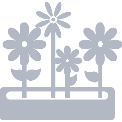 Ilustracija cveća u saksiji